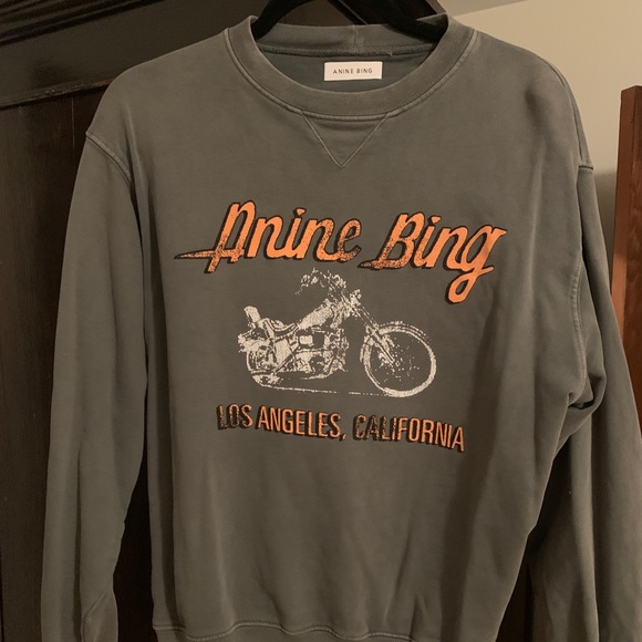 Anine Bing Ramona Moto Sweatshirt - Picture 2 of 5